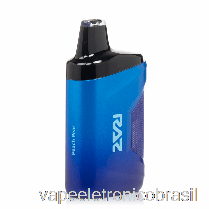 Vape Recarregável Raz Ca6000 0% Zero Nicotina Descartável Pêssego Pêra